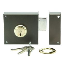 Cerradura sobreponer ILARGI 124A Cerrad.Sobrep.124A 100 Mm Dcha.Bomb.Red.