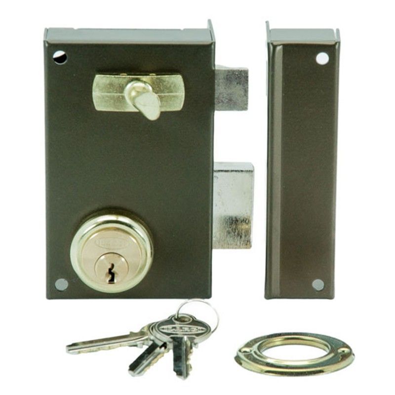 Cerradura sobreponer ILARGI 56A Cerrad.Sobrep.56A 60Mm  Dcha.Bomb.Red.