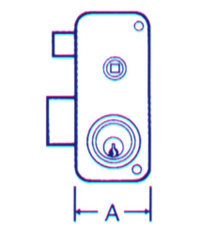 Cerradura Sobreponer Izda 60 I
