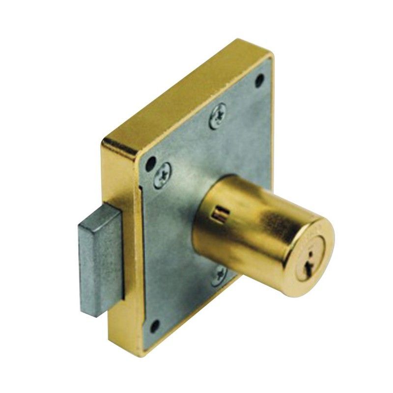 Cerradura sobreponer muebles URKO 23 R. Cerrad.N.23Rnm 35 Mm Bomb.Largo Niq.Mate