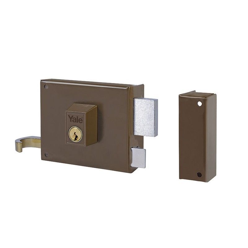 Cerradura Sobreponer Níquel 125/100 Mano Izquierda Marca Yale 100mm