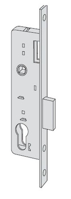 Cerradura Solo Llave Pestillo Recto S.C.