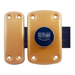 Cerrojo B5/50. Acabado Latonado. Con 3 Llaves De Serreta. Ifam