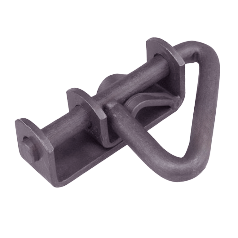 Cerrojo hierro forjado maneta cerrada con base 133