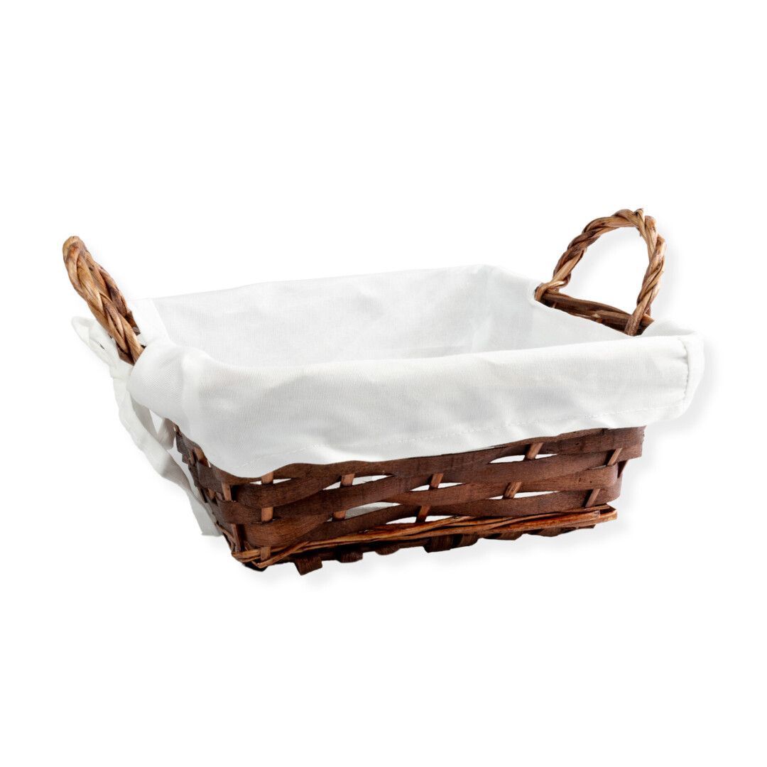 Cesta Cuadrada Con Forro 22x22x8 R-15565