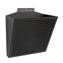 Cesta Publicidad E-2310 Cuerpo y Rejilla Negro