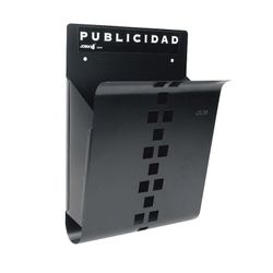 Cesta publicidad JOMA mod. 3 Cesta Public. Acero.Negro M. 25X9Xh37Cm.