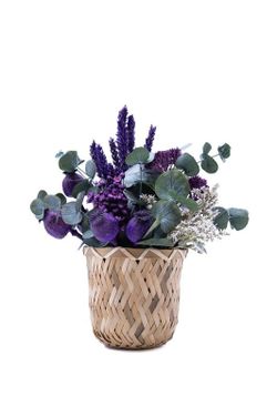 Cestito de espigas mística. Encanto en color Morado