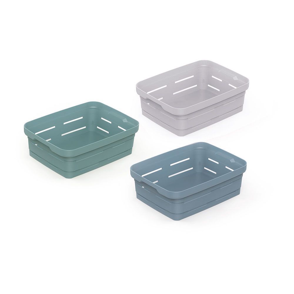 Cesto Para  Ropa 4,2 L, Colores Surtidos 18,4 X 13,6 X 6 Cm