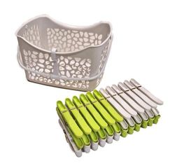 Cesto Pinzas Tender Reciclado + 24Pinzas