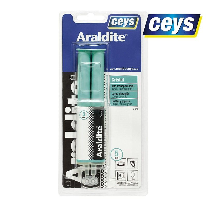Ceys Araldite Cristal Jeringa Transparent 24ml 510402