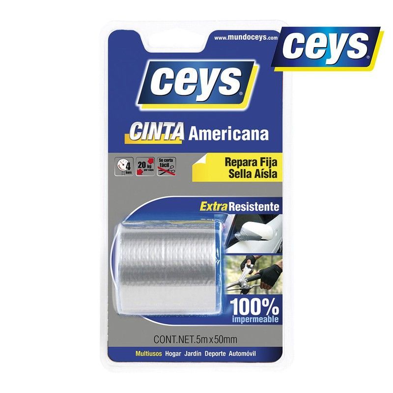 Ceys Cinta Americana Plata Blister 5mx50 507601