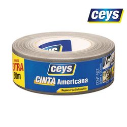 Ceys Cinta Americana Plata Rollo 50mx50 507609