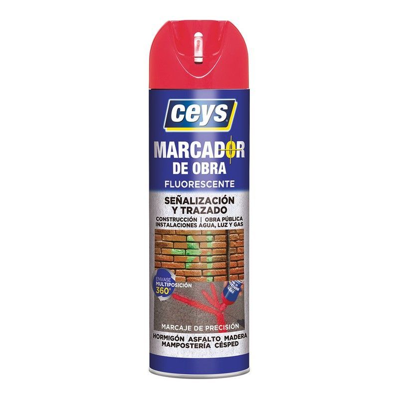 Ceys Marcador Obra Rojo 500ml 908001