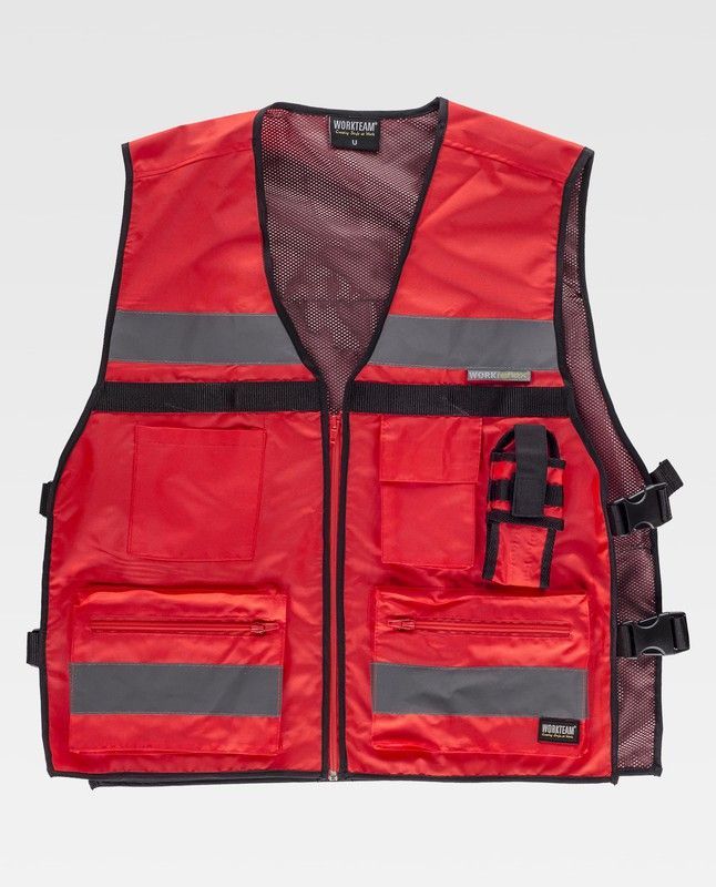 Chaleco 100% Poliéster de color Rojo A.V. Ref: C3601