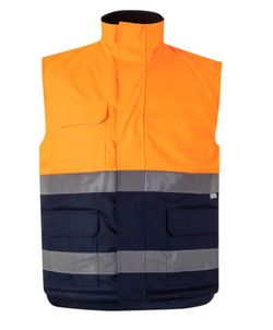 Chaleco acolchado AV amarillo o naranja