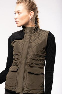 Chaleco acolchado rombos mujer