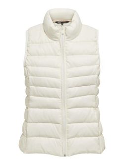 Chaleco alcochado con ribetes dorados Only Cloud Dancer