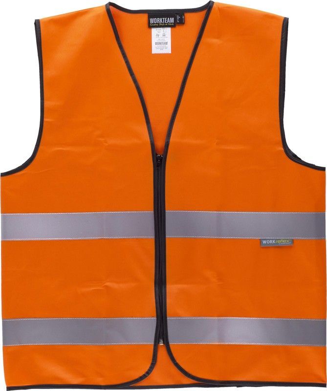 Chaleco con cierre de cremallera Naranja