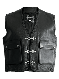 Chaleco cuero west motard