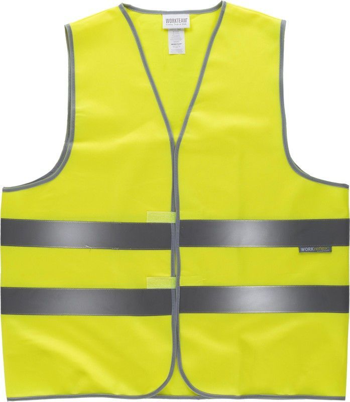 Chaleco de alta visibilidad con cierre adaptable Amarillo
