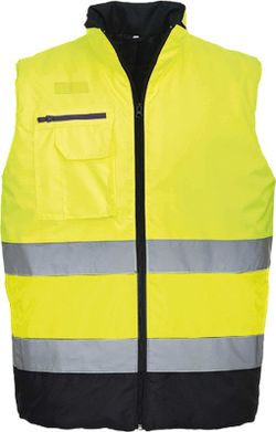 Chaleco de calor bicolor de alta visibilidad
