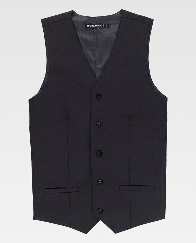 Chaleco de hombre con dos bolsillos Negro