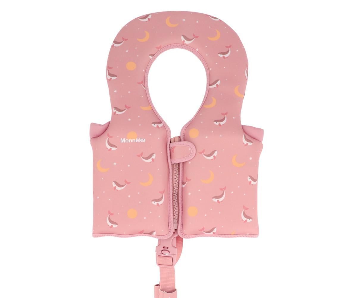 Chaleco Flotador Aprendizaje Whale Pink (Talla 1-2 años)