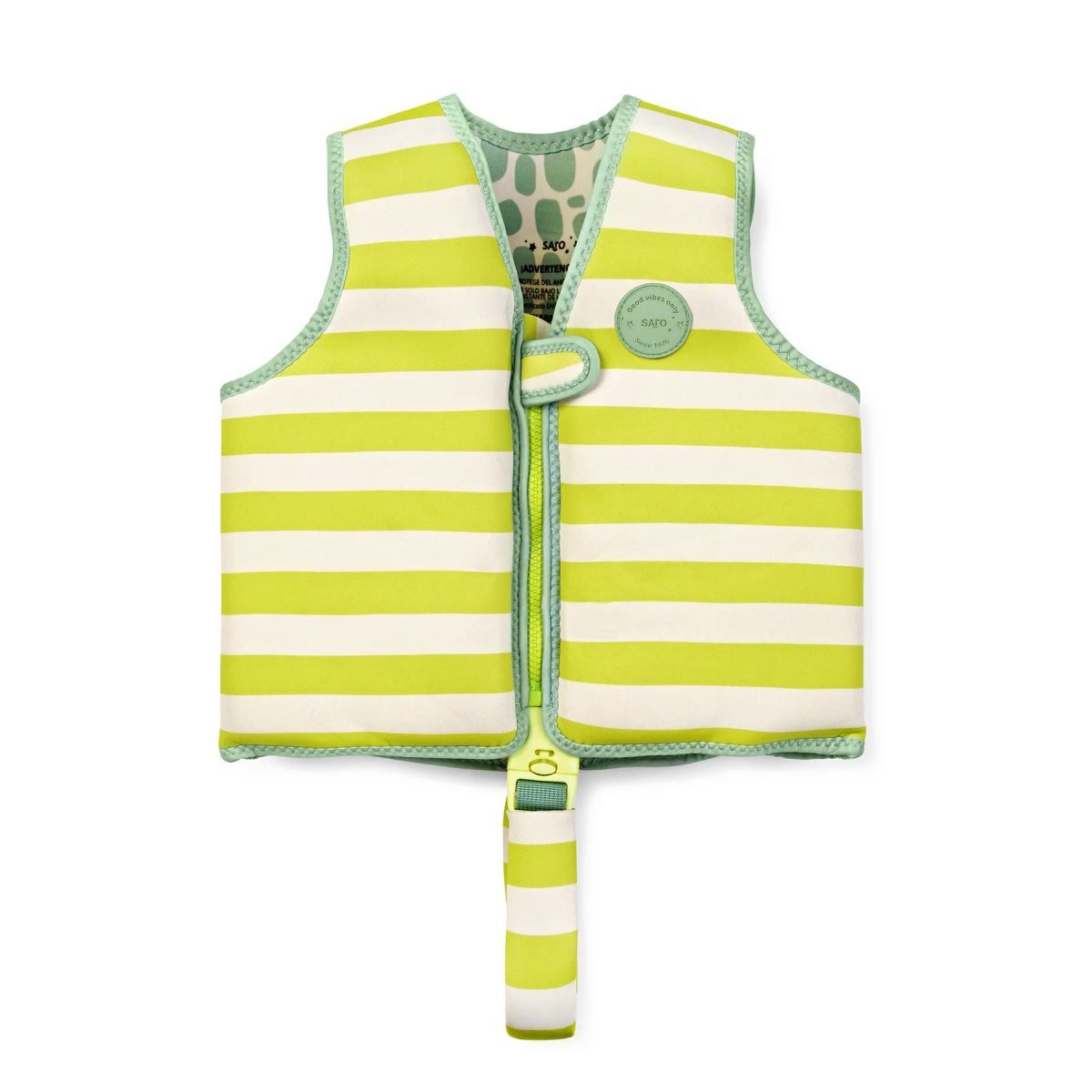 Chaleco Flotador De Aprendizaje Talla S 1-3 Años Verde