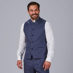 Chaleco Hombre Cuello Mao Giron