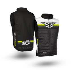 Chaleco S3 Parts Gilet Hybrida Racing Negro-Amarillo YX-BF