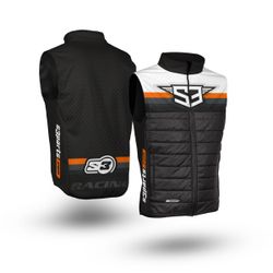 Chaleco S3 Parts Gilet Hybrida Racing Negro-Naranja YX-OR