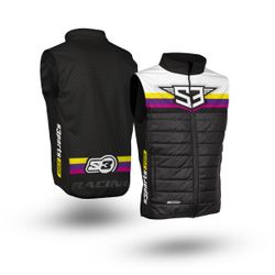 Chaleco S3 Parts Gilet Hybrida Racing Negro-Rosa YX-BPI