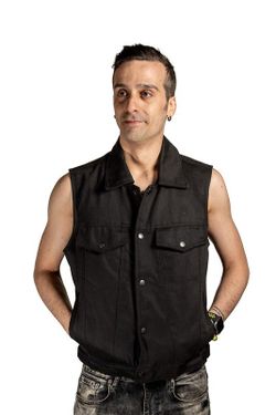 Chaleco tejano negro