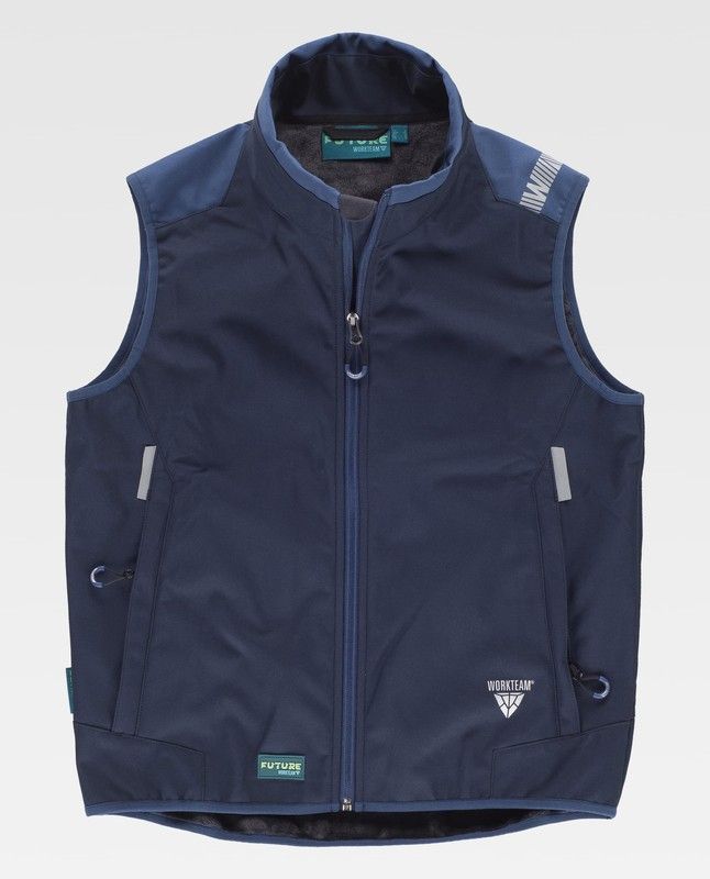 Chaleco Workshell combinado Color Marino+Azafata