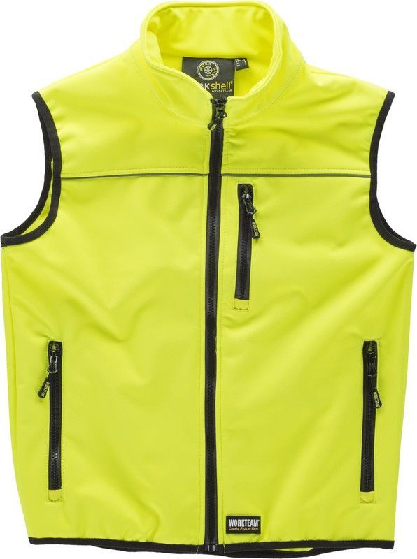 Chaleco workshell de alta visibilidad Amarillo A.V.