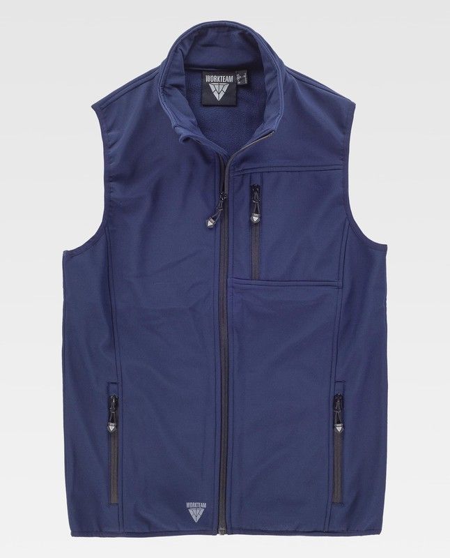 Chaleco Workshell "doble capa" Marino
