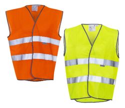 Chalecos de alta visibilidad con bandas 3M