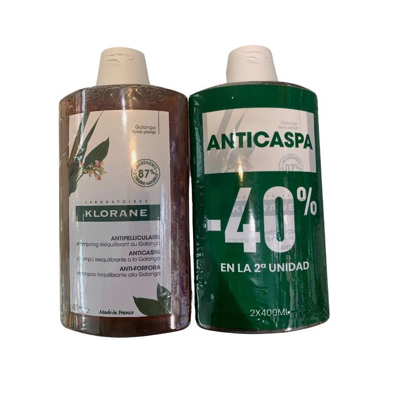 Champú Anticaspa Reequilibrante Galanga Klorane Duplo