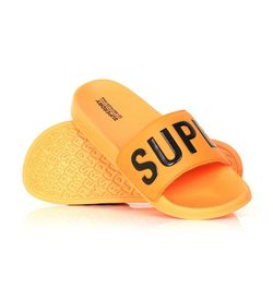 Chancla con letras branding contrastadas Superdry Bright Marigold