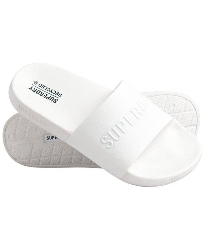 Chancla de pala con letras branding al tono Superdry Optic