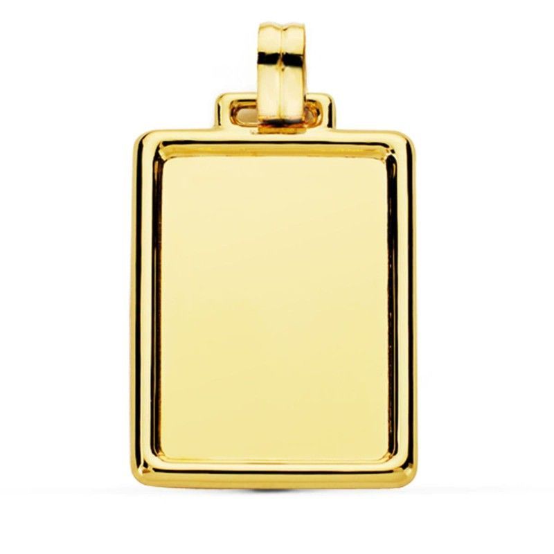 Chapa Oro 9kts 31x23mm 9K200427 Borde