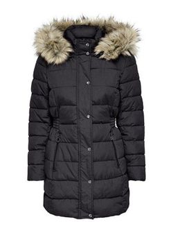 Chaqueta 3/4 con capucha con pelo Only Phantom