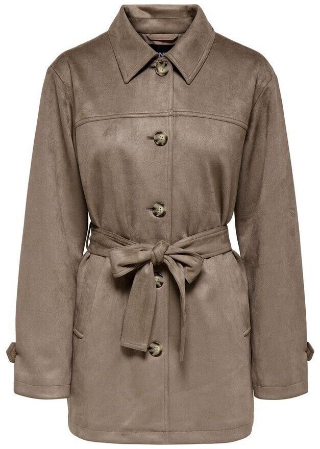 Chaqueta 3/4 efecto ante Only Walnut