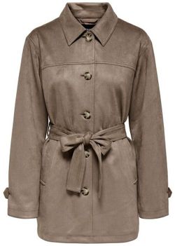 Chaqueta 3/4 efecto ante Only Walnut