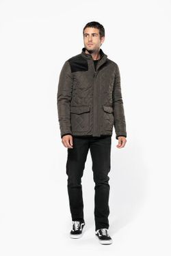 Chaqueta acolchada rombos hombre