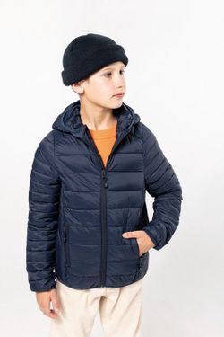 Chaqueta acolchada y ligera con capucha niños