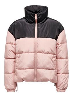 Chaqueta alcochada corta bicolor Only Misty Rose
