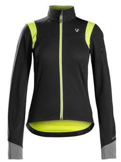 Chaqueta bontrager meraj s2 softshell mujer s negro/am. fluor.
