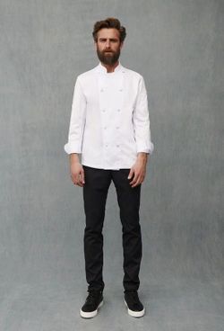 Chaqueta cocina algodón blanco